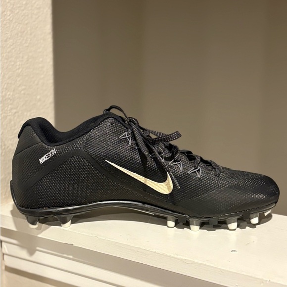 Men's Nike Alpha Pro 2 TD 'Black' Football Cleats Low Cut 719930 010 Size 14 - Picture 5 of 10